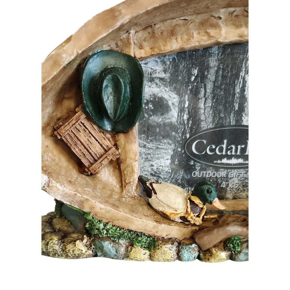 Cedar Key Boat Series Hunting Boat Picture Photo Frame Mallard Rifle Hat Lantern